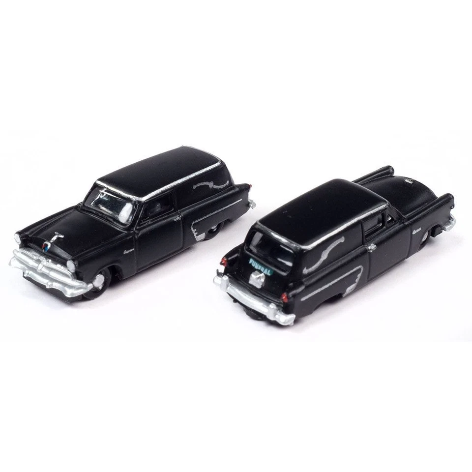 CMW 1/160 N Scale 1953 Ford HEARSE Station Wagon +Woodland Scenics Figures Combo - Image 2 of 4