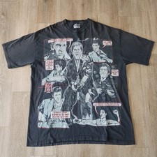 Vintage 90s Scarface Tony Montana Comic Style Tshirt Size XXL Black