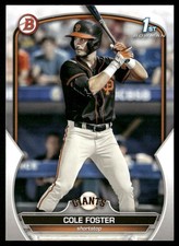 2023 Bowman Draft #BD-128 Cole Foster