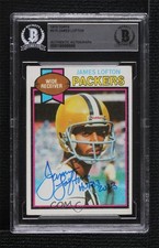 BAS 1979 Topps James Lofton #310 BGS Authentic Auto HOF 3c7