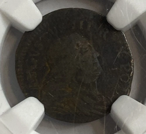 1749-55 - Poland Szelag - Augustus III - NGC Genuine - Exact Coin Imaged 