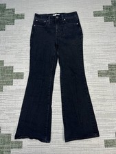 Madewell The Perfect Vintage Flare Jeans Womens 25 Black Cotton Mid Rise 26x28