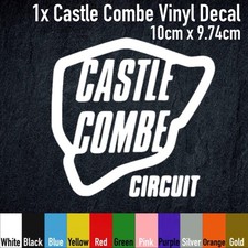 Castle Combe Circuit Track Race Vinyl Decal Sticker, HPM010