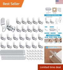 Zinc Alloy Cabinet Locks - 24 Sets Keyed Alike for Enhanced Security Solutions