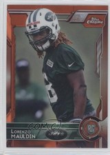 2015 Topps Chrome Rookies Orange Refractor Lorenzo Mauldin #174 0w8