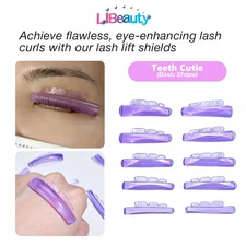 U Curl Silicone Eyelash Perm Pads Sticky Lashes Rods Shield Lifting 3D 