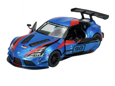 KINSMART TOYOTA GR SUPRA RACING CONCEPT BLAU 1:36 DIE CAST METAL MODEL NO BOX