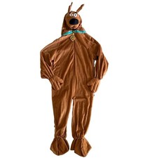 Scooby Doo Halloween Costume Kids Youth Large L Deluxe Rubies Plush Jumpsuit EUC