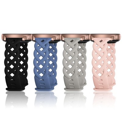 20mm Braided Silicone Band Compatible for Samsung Galaxy Watch 7 6 5 4 40mm 4...