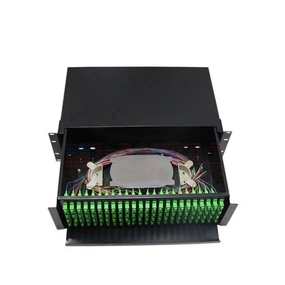 96 Port Fiber Optic Patch Panel ODF 96 Port SC APC Simplex Adapter Pigtails Box
