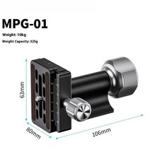 MPG-01 Monopod Head with Horizontal/Vertical Panorama Tilt Quick-Release Mount