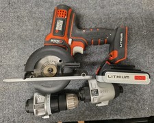 BLACK & DECKER MATRIX BDCDMT120 20V Li-Ion Drill + Impact + Trim Saw & Battery