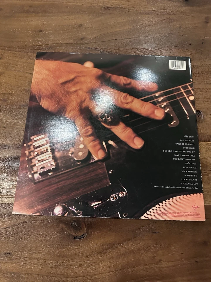 Keith Richards Talk Is Cheap Virgin 1988 US LP Rolling Stones Vinyl - Image 2 of 4