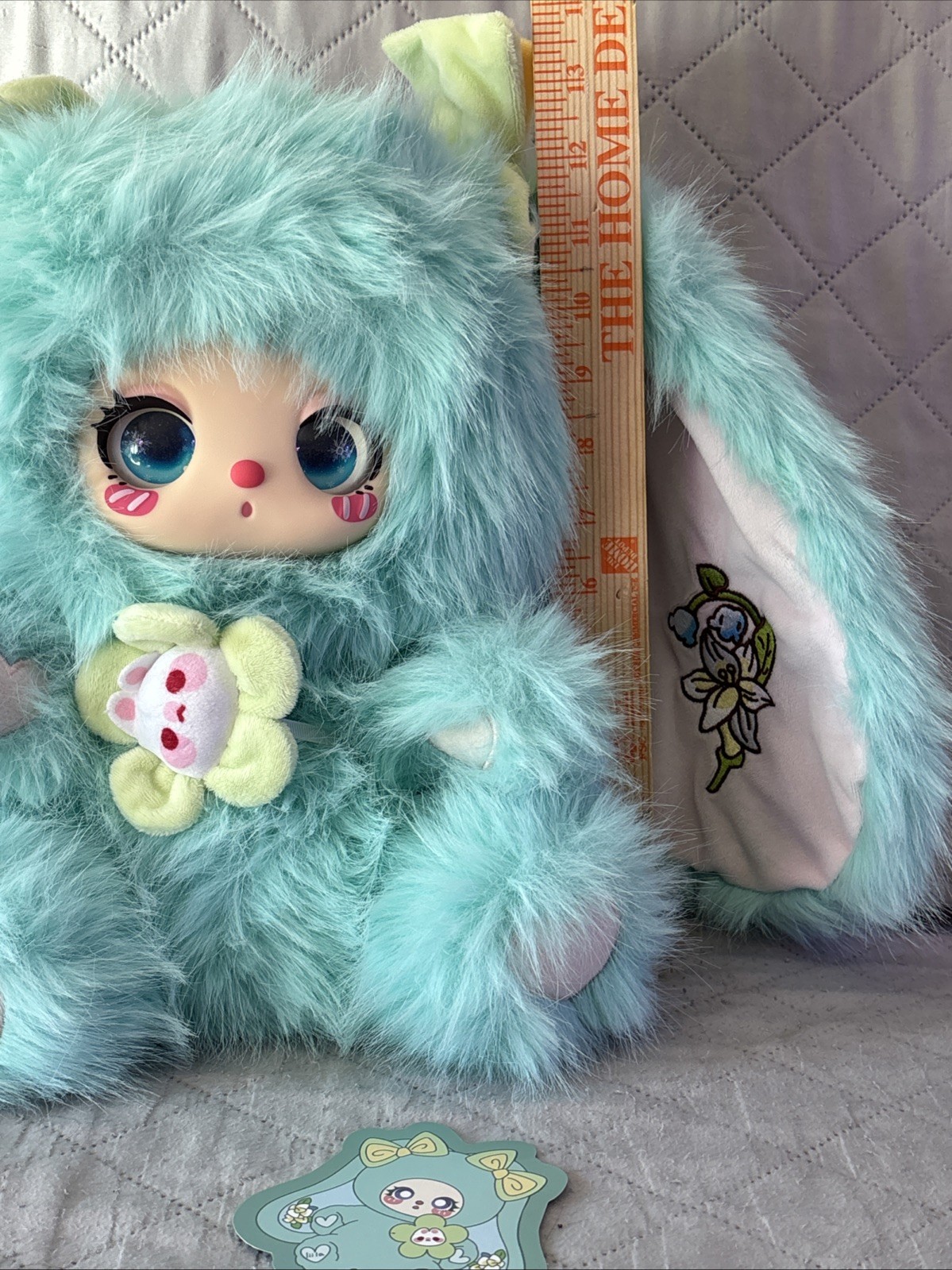 Liila 600% V2 Tea Time With My Girl Lily Rong Er Plush Bunny Snowflake Eyes