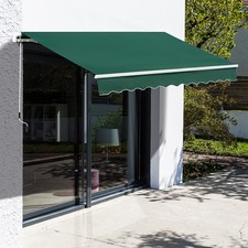 Image of Garden Patio Manual Awning Canopy Sun Shade Shelter Retractable 4 Size 5 Colour