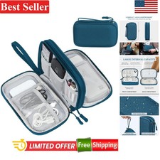 Electronic Organizer Travel Tech Pouch Cable Bag Waterproof 7.5x4.3x2.2 Inch