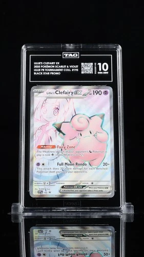 Lillie's Clefairy ex - Scarlet & Violet Black Star Promo #195 | TAG 10 Gem Mint