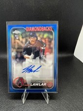 2024 Topps Chrome Baseball Jordan Lawler Auto Blue Refractor /150 RC AC-JL