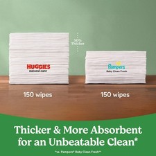 Huggies Natural Care Sensitive Unscented Baby Wipes 12pk 768ct FREE SHIP