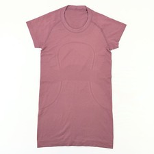 Lululemon Swiftly Tech Tee Rose Pink Size 4 Short Sleeve Stretch EUC