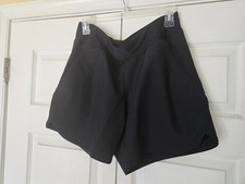 Women's Land's End Black Swim Shorts Bottoms Sz 8 NEW