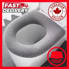 Warm Soft Washable O-Shape Toilet Bowl Seat Cover Cushion Knitted Toilet Lid Pad