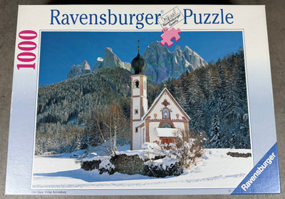 Ravensburger - 1000 Teile Puzzle - Titel: Winter in den Dolomiten