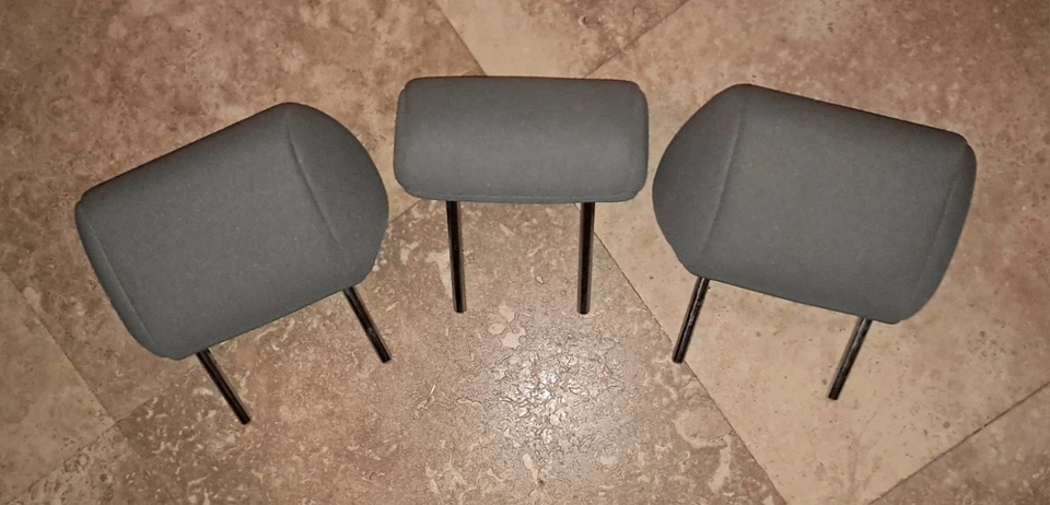 2009-2014 Toyota Matrix Rear Seat Cloth Head Rest Set of 3 Gray 2010 2011 Foto 2 de 4
