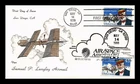 DR JIM STAMPS US COVER SAMUEL LANGLEY AIR MAIL FDC DUAL CANCEL VAN HAND PAINTED