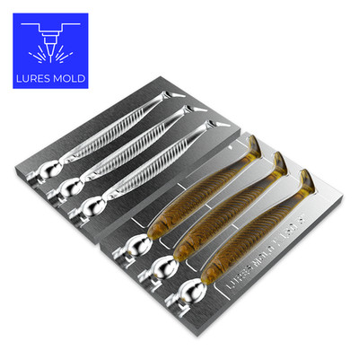 Bait DIY Fishing Mold Soft Plastisol Swimbait K150 5inch