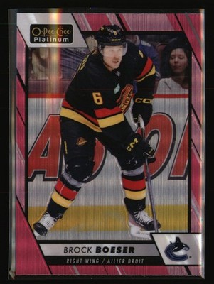 2023-24 O-Pee-Chee Platinum BROCK BOESER Vancouver Canucks Matte Pink #167