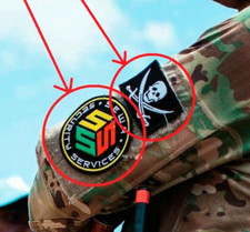 PRIVATE MILITARY CONTRACTOR DIPLOMATIC SECURITY SERVICE v&ecirc;lkr&ouml; 2-PC: PMC + SKULL