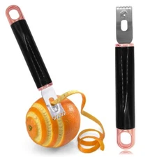 Channel Knife 2 in 1 Lemon Peeler Zester Cocktail Garnish Citrus Zester 5 Bal...