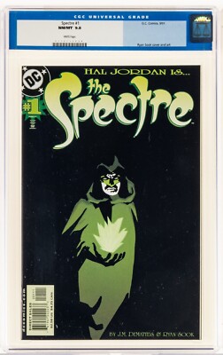 The Spectre #1 Hal Jordan DC 2001 CGC 9.8 RARE Comic Hard to Find Black Cover