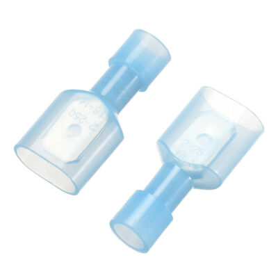 Insulated Fork Spade Wire Connector Electrical Crimp 6.3mm Terminal   10Pcs  #A6