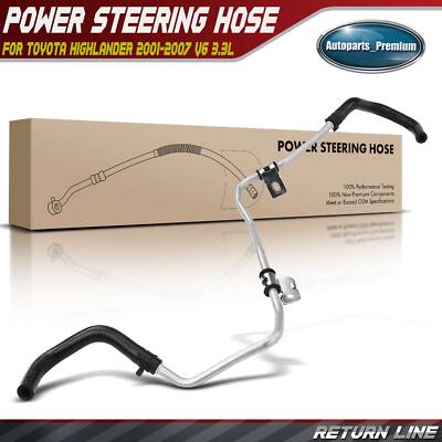 Power Steering Return Line Hose Assembly Fits select: 1992-2001 TOYOTA Power Steering Return Line Hose Assembly Fits select: 1992-2001 TOYOTA