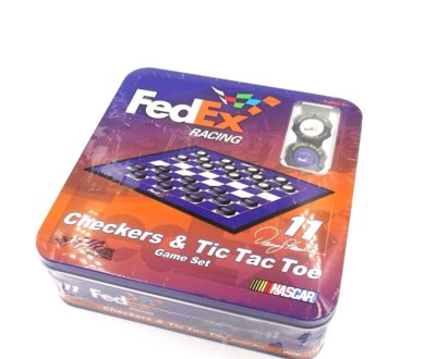 Fedex Racing Tools FedEx Racing Checkers & TicTacToe Game Set Nascar Denny Hamlin Joe ...