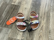 New Girls Wonder Nation Toddler Puff Braid Sandal, Size 7, Color Multicolor