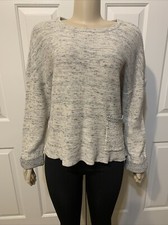 Habitat Clothes To Live In Size Large Womens Textured Knit Boxy Pullover