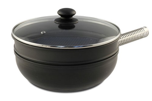 Stir Fry Pan 10 12 Inch Made From Hard Anodized Aluminum High Quality US STOCK - Picture 13 of 16