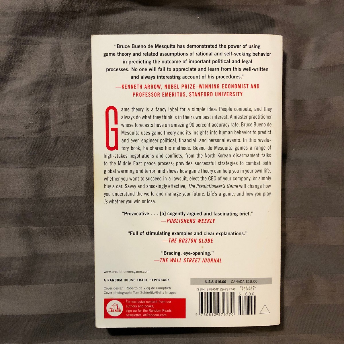 The Predictioneer&rsquo;s Game By Bruce Bueno De Mesquita - Paperback | eBay