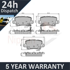 Fits Honda Civic 2001- CR-V 2012- + Other Models PV Rear Brake Pads Set