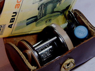 1960s' vintage model ABU 3000 baitcasting reel-used/excellent+