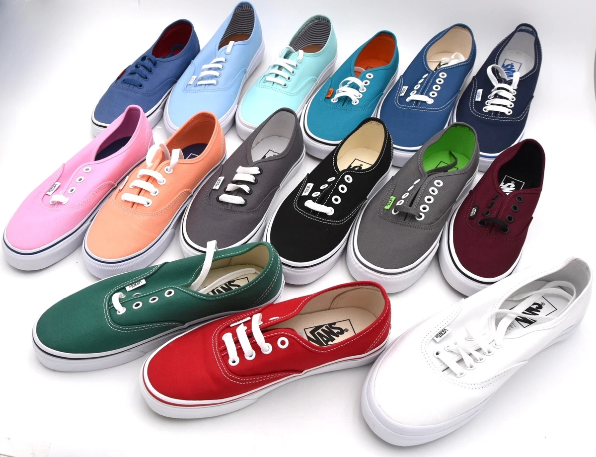 VANS AUTHENTIC WOMAN MAN UNISEX SNEAKER SHOES FREE TIME VARIOS COLORS | eBay