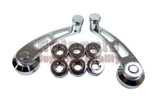 Chevy Ford Chrysler Kit 14 Billet 4 Window Crank Handle Chrome Aluminum Hot Rod Chevy Ford Chrysler Kit 14 Billet 4 Window Crank Handle Chrome Aluminum Hot Rod