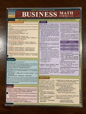 Barcharts Business Math Formulas Quick Study ...