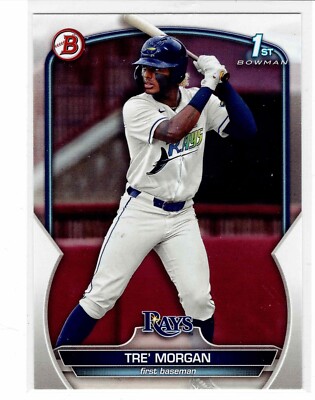 Tre' Morgan Tampa Bay Rays 2023 Bowman Draft 1st Bowman