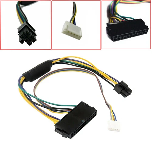 24Pin To 6P Converter Adapter Power Cable For HP Elite 8100 8200 8300 800 600 G1