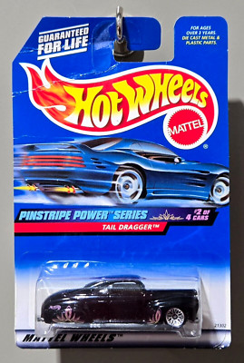 Hot Wheels 1998 Pinstripe Power Series Black Tail Dragger #2 of 4