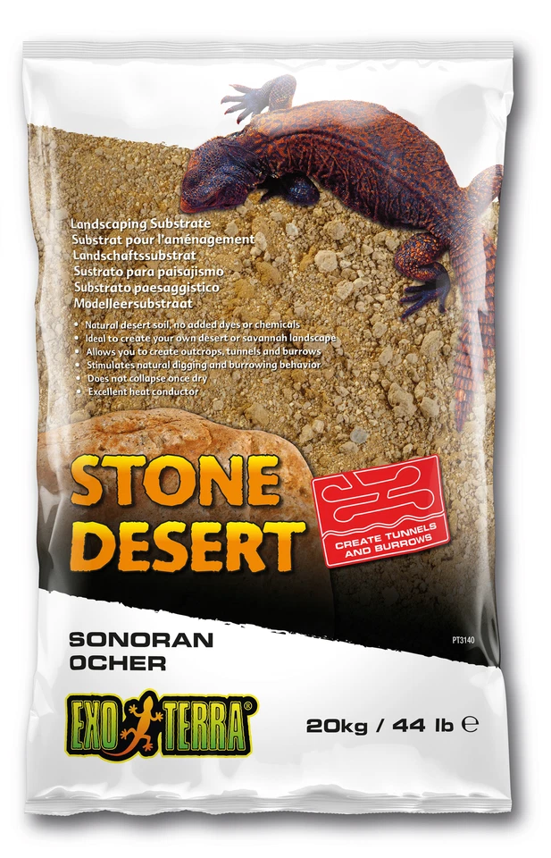 Exo Terra - Sonoran Ocher 20Kg Stone Desert lehmhaltiger Bodengrund - Bild 1 von 1
